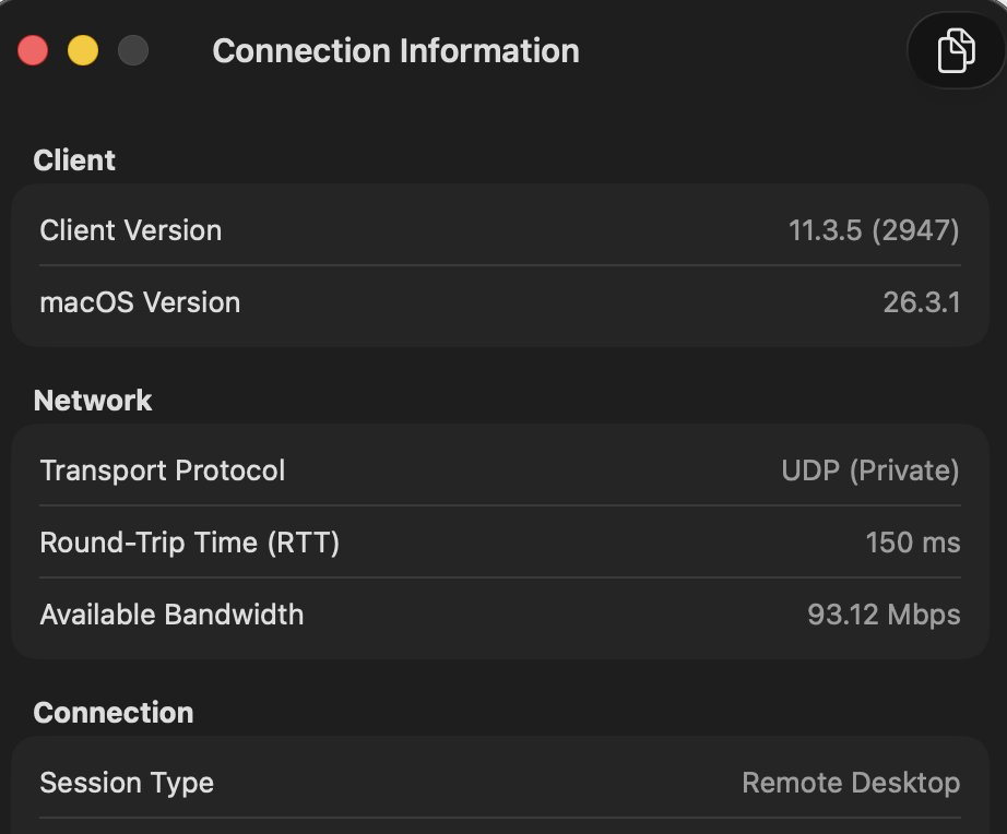 An image showing a UDP connection at 93.12 megabits per second